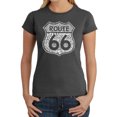 thumbnail image 1 of LA Pop Art Women's Word Art T-Shirt - Route 66 - Life is a Highway, 1 of 2
