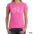 thumbnail image 1 of LA Pop Art Women's Word Art T-Shirt - SAVE A PLANET, RIDE A BIKE, 1 of 2