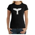 thumbnail image 1 of LA Pop Art Women's Word Art T-Shirt - SAVE THE WHALES, 1 of 2
