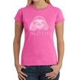thumbnail image 1 of LA Pop Art Women's Word Art T-Shirt - Sloth, 1 of 2