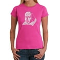 thumbnail image 1 of LA Pop Art Women's Word Art T-Shirt - THE TITLES OF ALL OF WILLIAM SHAKESPEARE'S COMEDIES & TRAGEDIES, 1 of 2