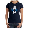 thumbnail image 1 of LA Pop Art Women's Word Art T-Shirt - The Mad Hatter, 1 of 2