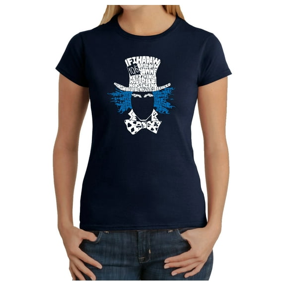 LA Pop Art Women's Word Art T-Shirt - The Mad Hatter