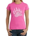 thumbnail image 1 of LA Pop Art Women's Word Art T-Shirt - Types of Bears, 1 of 2