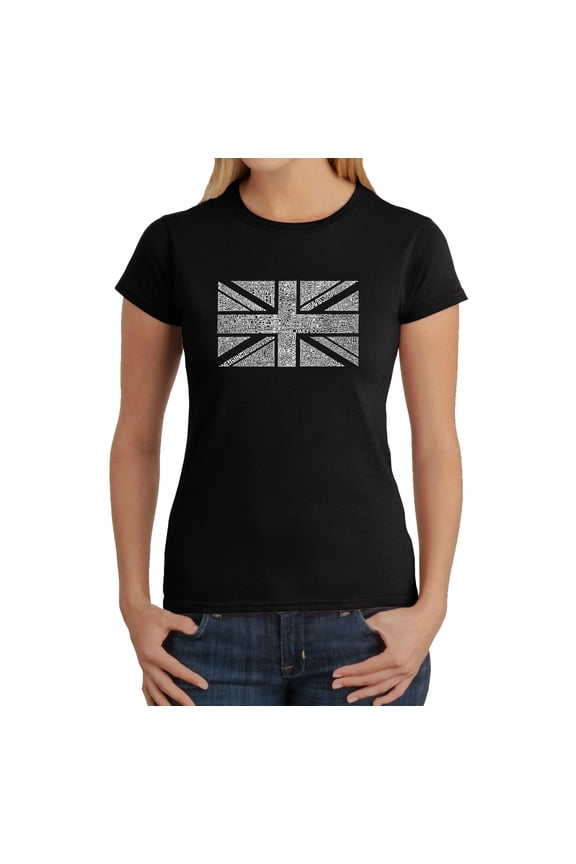 Women's Word Art T-Shirt - UNION JACK