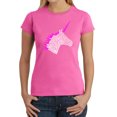 thumbnail image 1 of LA Pop Art Women's Word Art T-Shirt - Unicorn, 1 of 2