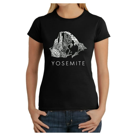 LA Pop Art Women's Word Art T-Shirt - Yosemite