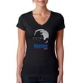 thumbnail image 1 of LA Pop Art Women's Word Art V-Neck T-Shirt - Bernie Sanders 2020, 1 of 2