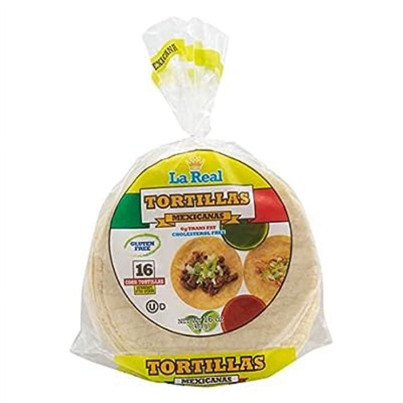 LA REAL TORTILLA YLLW MEXICANAS 16 OZ Pack of 25