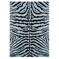 thumbnail image 1 of LA Rug, Fun Rugs  Fun Time Zebra Skin Accent Rug - Blue, 1 of 1
