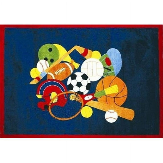 LA Rug Fun Time Collection - Sports America Rug - 51 x 78 Inch
