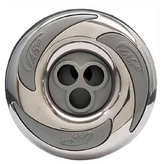 LA Spas PL-40279SS 3 Hole Roto Threaded Mini Storm Jet Insert