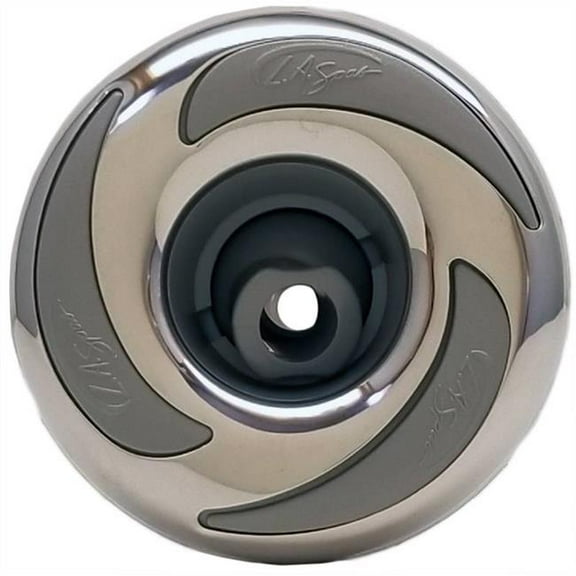 LA Spas PL-41236SS Threaded Internal Roto Nozzle Jet Insert, Stainless & Gray