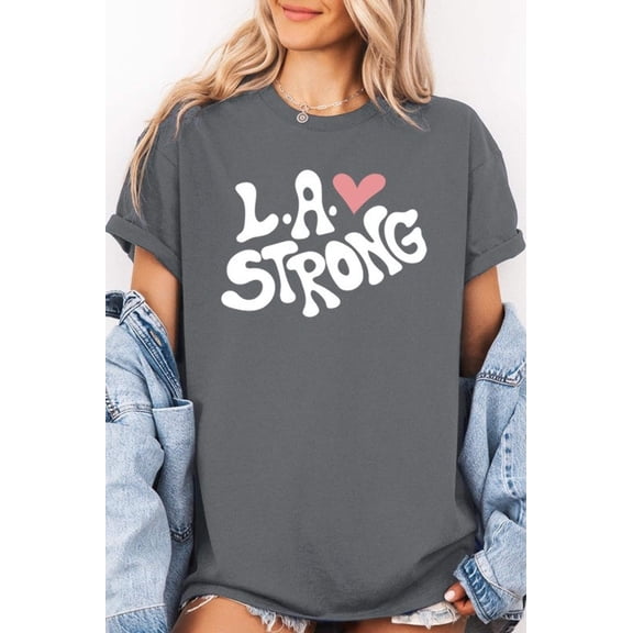 LA Strong Graphic Plus Heavy Cotton Tee