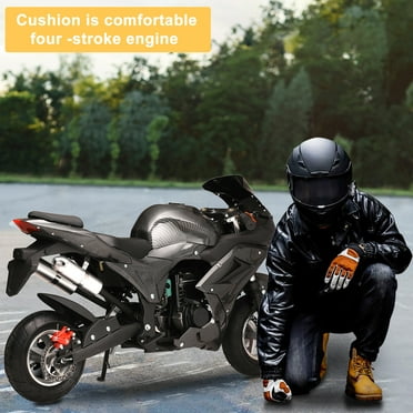 LA TALUS 49cc 4-Stroke Pocket Rocket Motorcycle, Mini Motorcycle, Gas Pocket Motorbike with Front Rear Disc Brakes, Racing Max Speed 25MPH, Dual Headlights