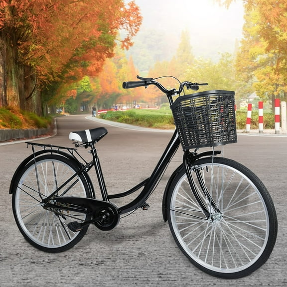 LA TALUS Adult's 26" Cruiser Bike with Basket