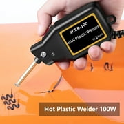LA TALUS Car Bumper Welding Machine 3s Quick Heating 400 Welding Staples Mini Crack Fracture Hole Repair Hot Plastic Welder Kit for Auto Plug 1 Set