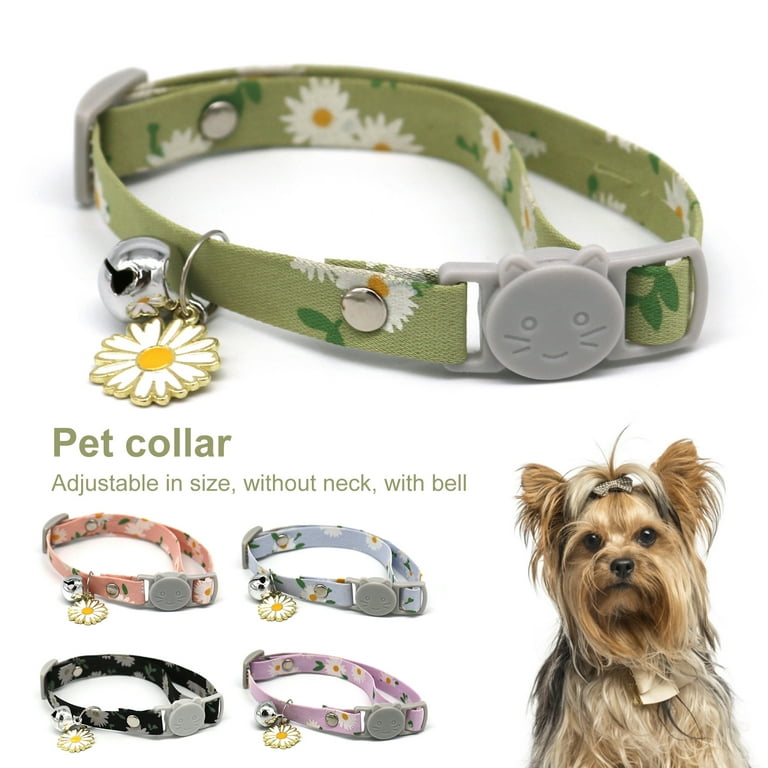 LA TALUS Cat Collar Floral Pattern Anti-choke Polyester Breakaway