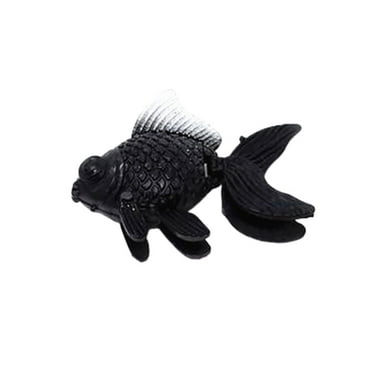 LA TALUS Funny Artificial Plastic Swim Fish Aquarium Tank Decoration Ornament Landscape Black