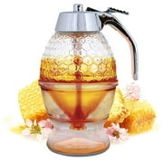 LA TALUS Honey Dispenser Press Type Sugar Container ABS Honey Syrup Dispenser Container for Home