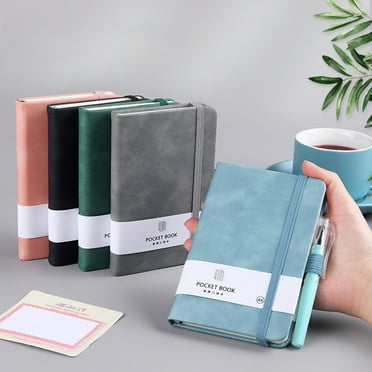 LA TALUS Notebook Stylish Portable Diary Notebook with Elastic Strap Design Compact Record Notepad for Home Office Blue One Size