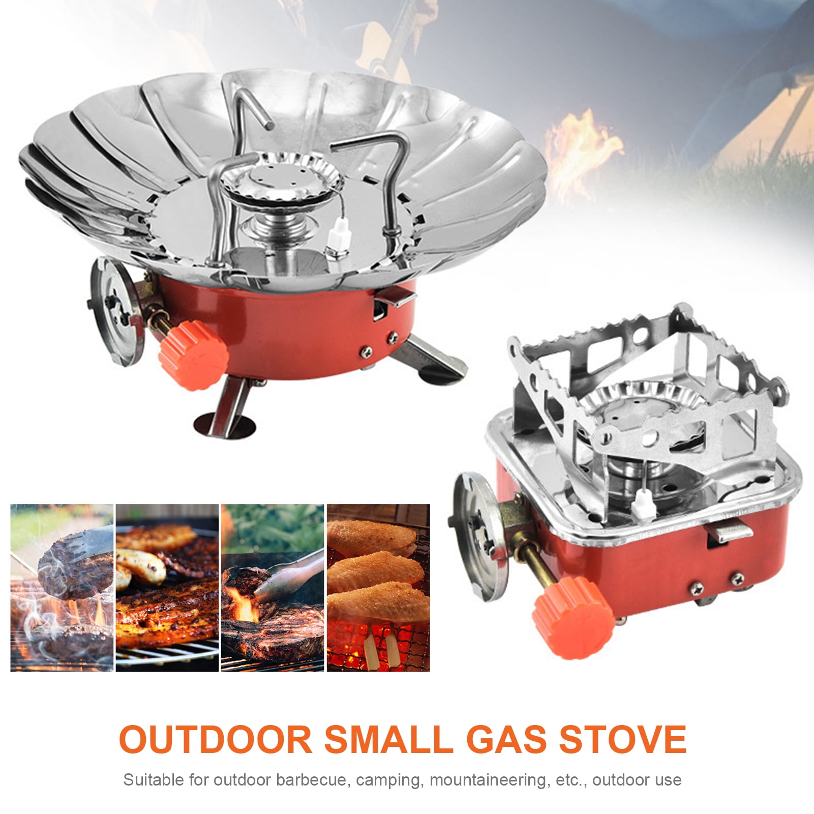 3800W Fold Outdoor Gas Stove Camping Stoves Portable Furnace Hiking Picnic  Stainless Steel Gas Stove Furnace for Cooking - Price history & Review, AliExpress Seller - Ltour Store