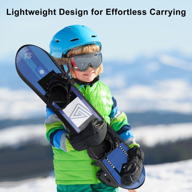 Leash Snowboard Laisses De Snowboard Réglables - 2 Pièces Noires - Nylon Résistant - Pour Fixer Boots Et Planche Scarponi Sci Bambino