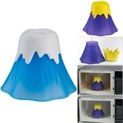 LA TALUS Volcano Erupting Water Vapor Microwave Oven Cleaner Kitchen Gadget Cleaning Tool Blue