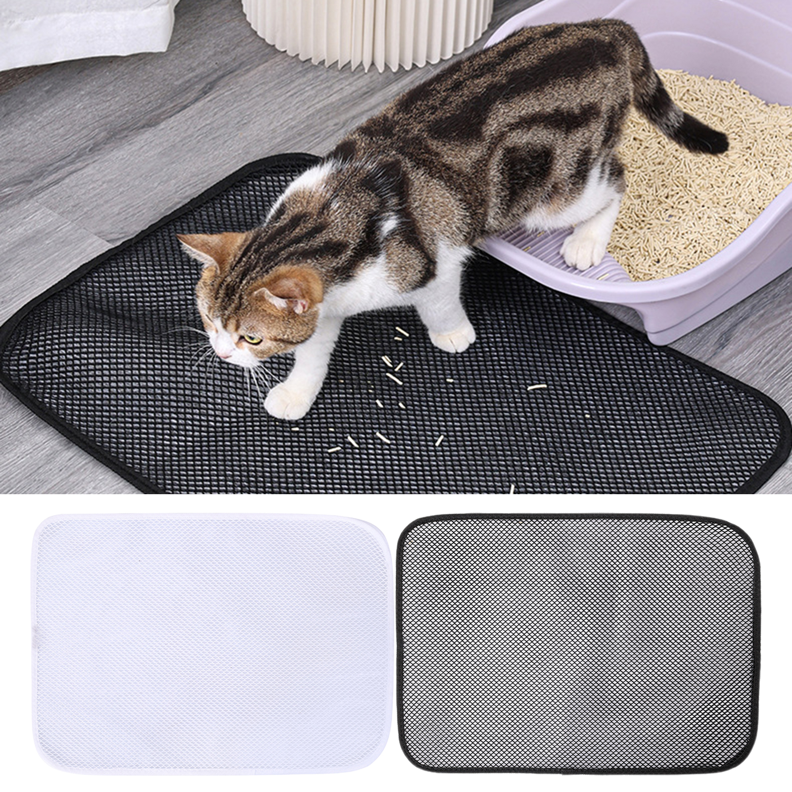 Cat litter mat double layer on sale