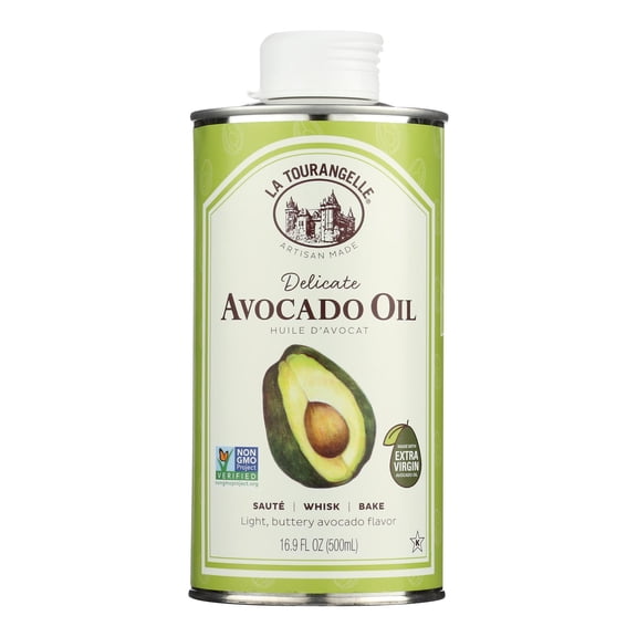 LA TOURANGELLE - Pure Avocado Oil for Culinary and Cosmetic Use - 16.9 FO, Case of 6