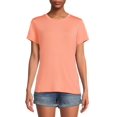 thumbnail image 1 of LA Threads Women’s Workout Crewneck T-Shirt with Short Sleeves, 1 of 5