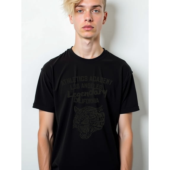 LA Tiger Athletics Tee Men's comfort colors tshirt black graphic tees short Wearable year-round Casual Unisex Shirt Graphic Tee tshirts
