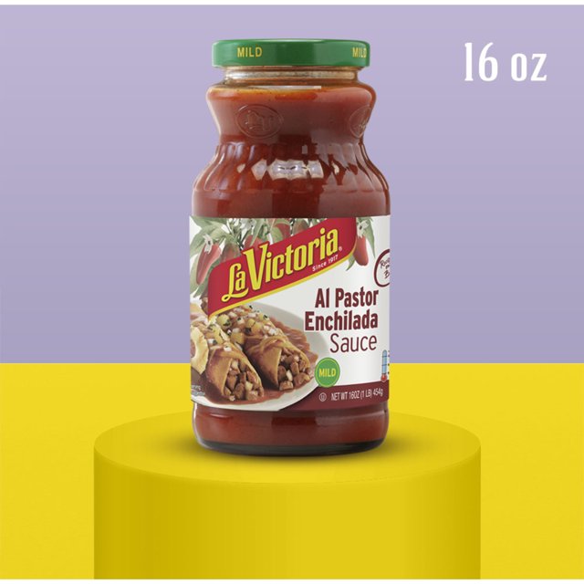 LA VICTORIA Al Pastor Enchilada Sauce, ShelfStable, Regular, 16 oz