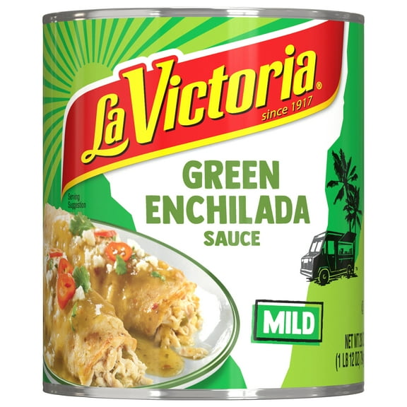 LA VICTORIA Green Enchilada Sauce Liquid, Shelf-Stable, 28 oz Steel Can