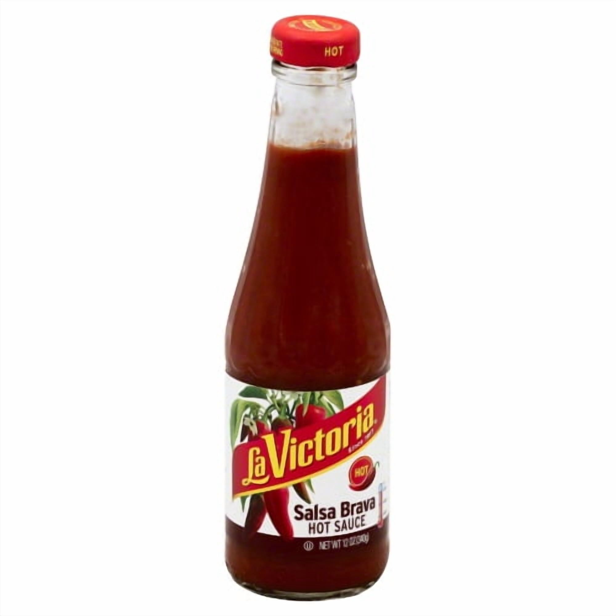 Pack of 12 La Victoria Hot Salsa Brava Sauce 12 oz