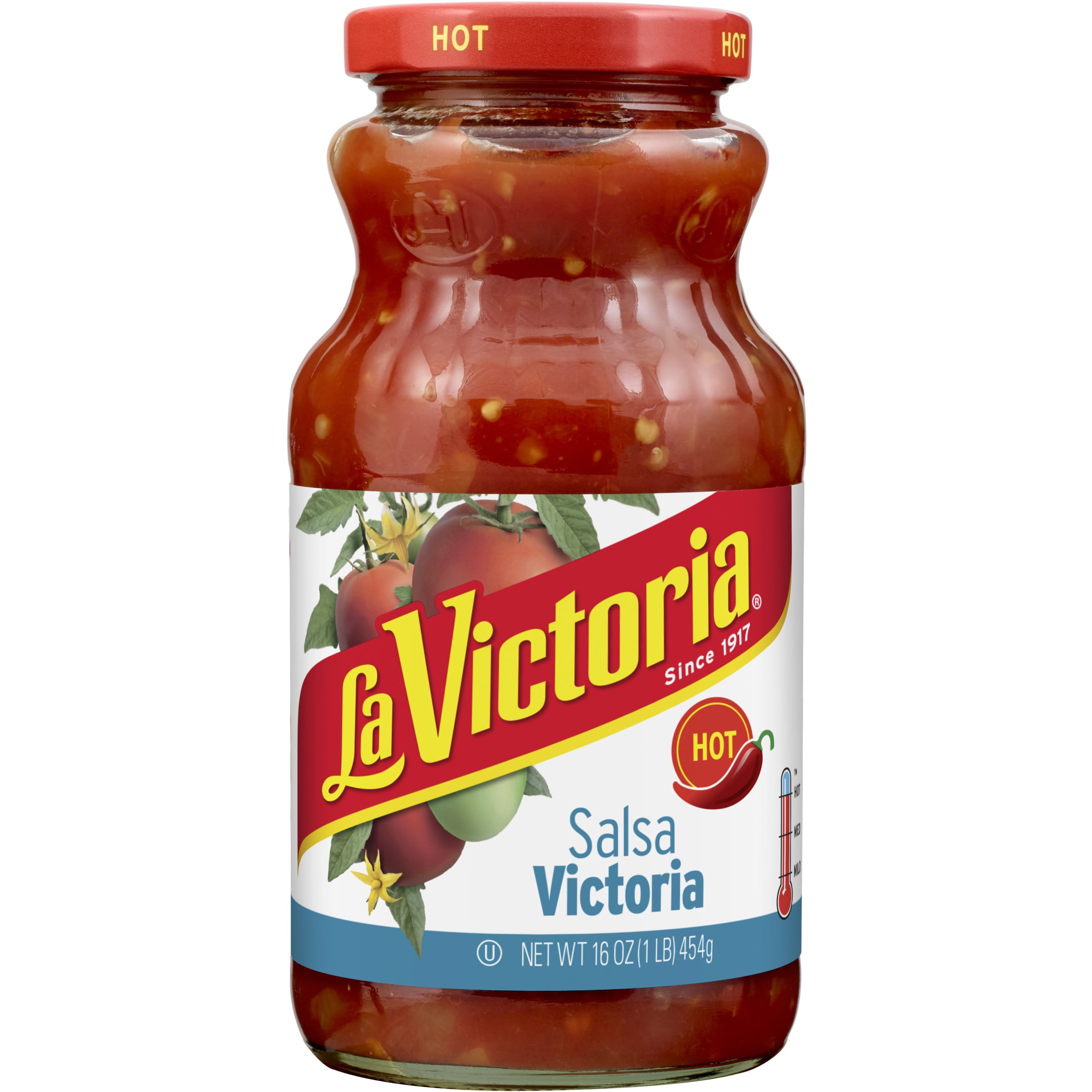 LA VICTORIA Salsa Victoria Hot, 16 oz Glass Jar