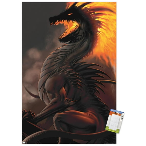 LA Williams - Belial Dragon Wall Poster, 22.375" x 34"