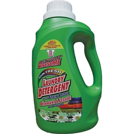 LA's Totally Awesome 232 Laundry Detergent With Stain Lifter, 64 oz, Rain Fresh, Liquid