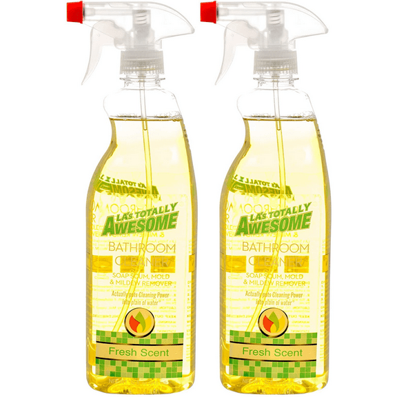 LA's Totally Awesome Bathroom Cleaner Fresh Scent Spray Mold & Mildew Remover 2 Packs