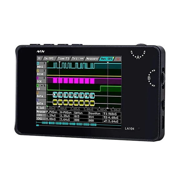 LA104 Logic Analyzer Pocket Size Handheld 100Msa/S Max Sampling Rate Four Channel Debugging Assistant