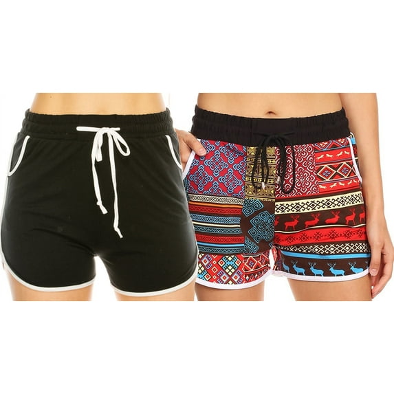 LA12ST Women Athletic Yoga Dolphin Shorts Running Workout Buttery Soft Casual Shorts