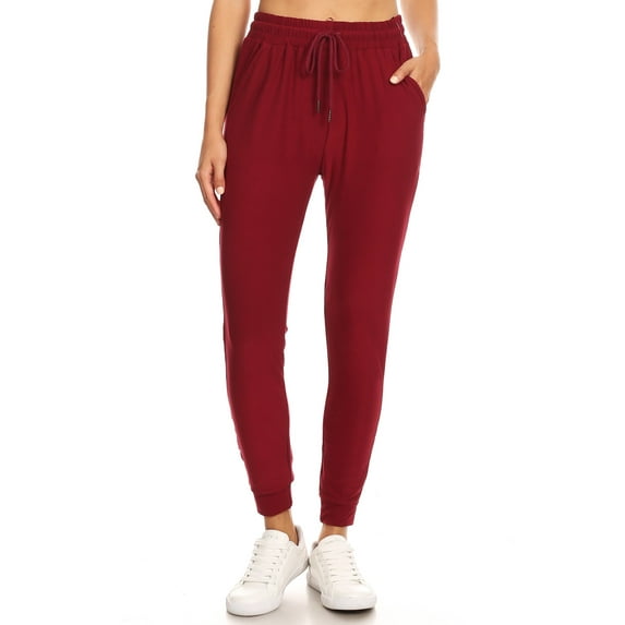 LA12ST Women Casual Soft Jogger Pants Drawstring Pockets Lightweight Sweatpants