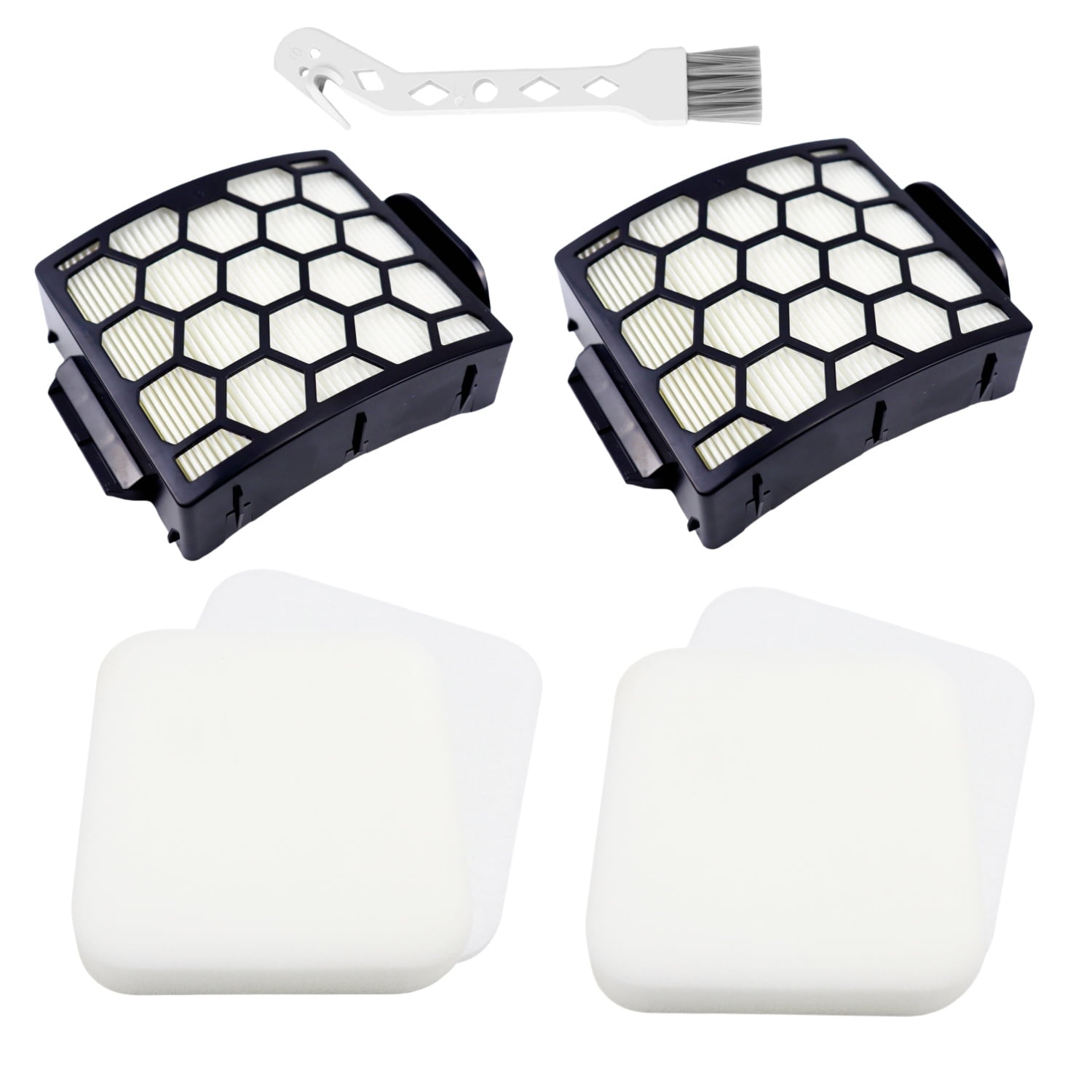 LA502 LA300 Filters Compatible with Shark Rotator Navigator Lift-Away ADV DuoClean PowerFins Upright Vacuum LA300 LA301 LA322 LA502 Replaces Part # XFFK320 & XHF320 hepa filter