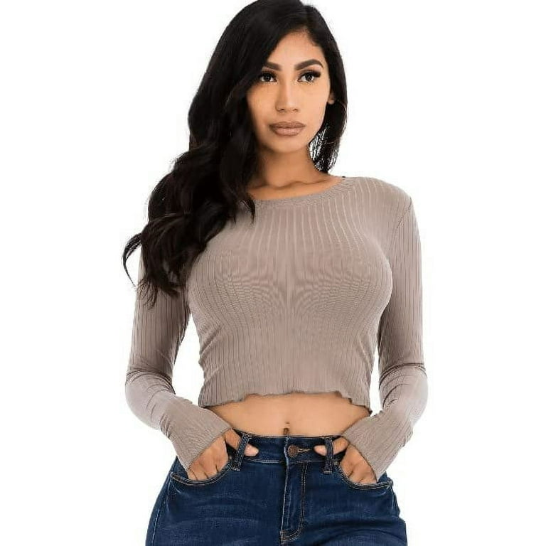 https://i5.walmartimages.com/seo/LA7-Women-s-Lettuce-Edge-Long-Sleeve-Crop-Top-Taupe-Color-Small_d5486aa8-a6a0-4d1b-af6f-baa0f2f57474.dedb7d9486ef1ffbb5d7c5c1ac984129.jpeg?odnHeight=768&odnWidth=768&odnBg=FFFFFF