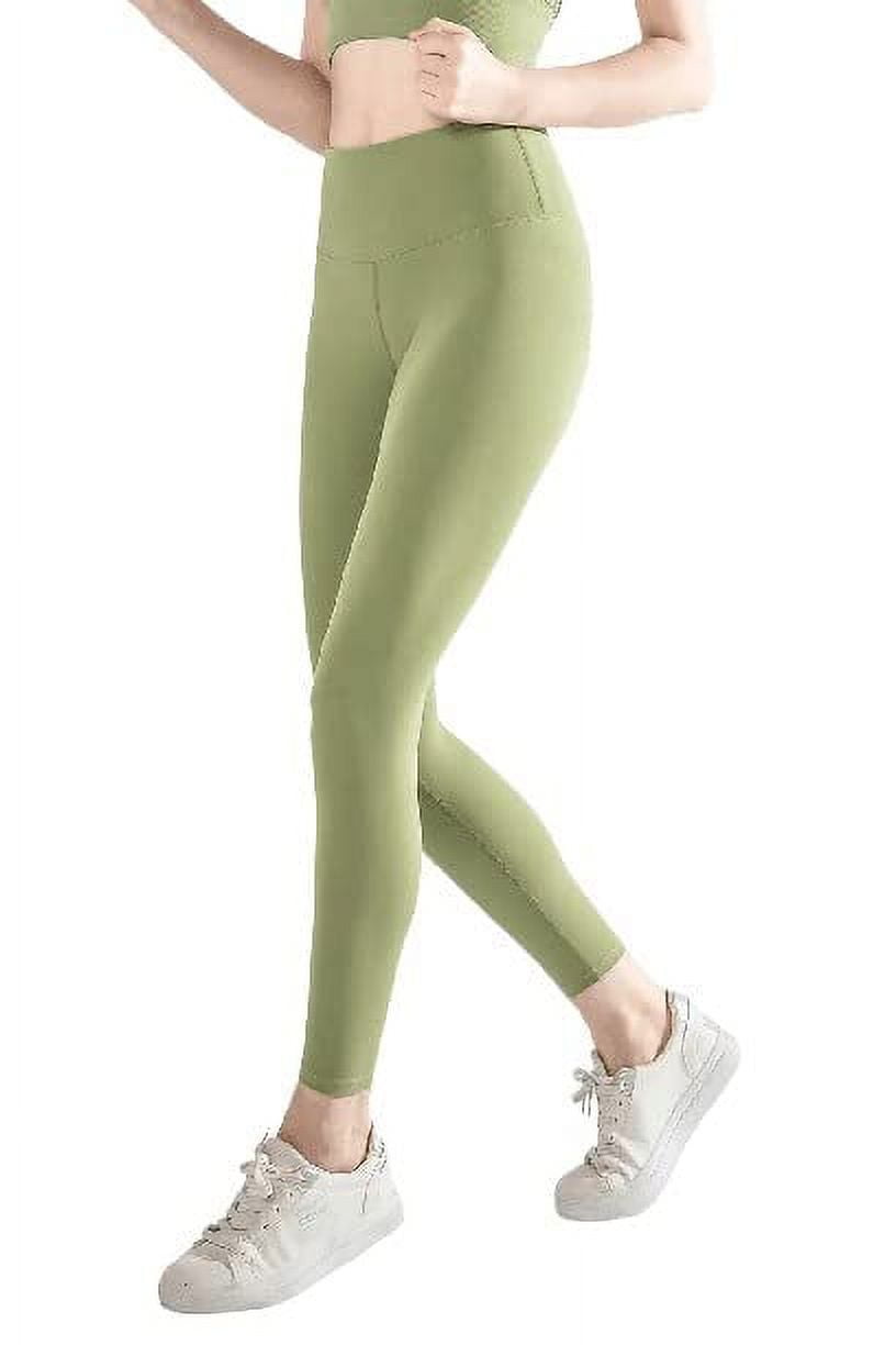 LA7 Women's Stash Pocket High-Rise Four-Way Stretch Legging Green (Small) 