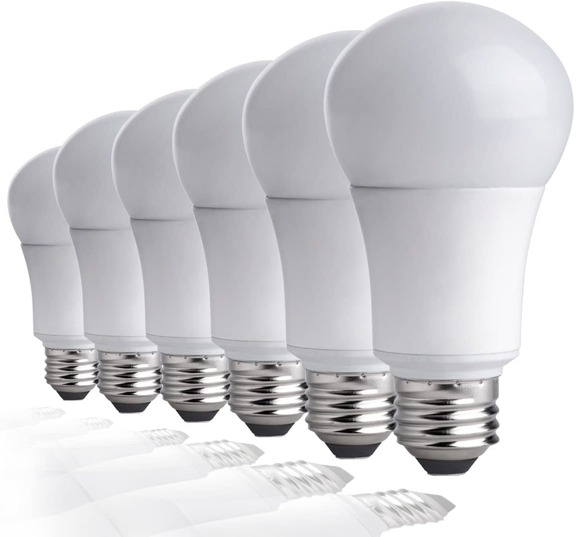 LA927KND6 LED Light Bulbs 60 Watt Equivalent | Energy Efficient (9W) Non-Dimmable A19 Shape E26 medium base, Pack of 6, Soft White, 6 Lamps