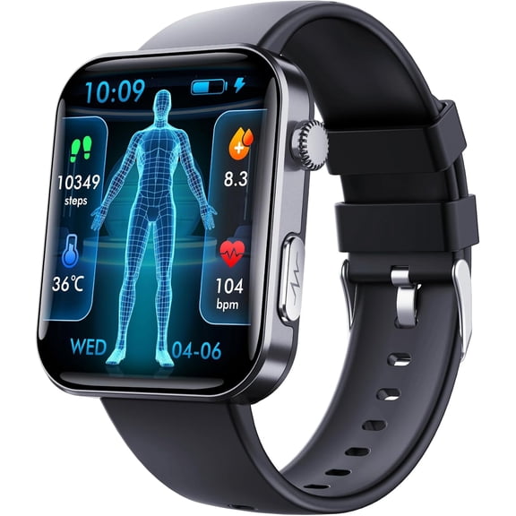 LAATIKUI Gen F300 Smart Health Fitness Watch Body Composition Estimation (Black)
