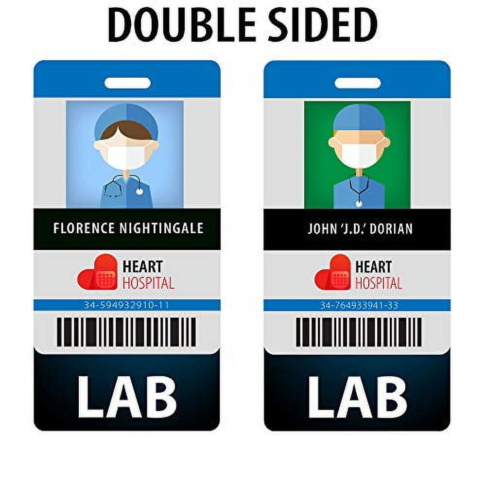 LAB Badge Buddy (20 pack) - Black - Chemistry Themed - Vertical Badge ...