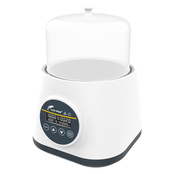 LAB FISH 2L Digital Thermostatic Water Bath, 100C, Stainless Steel Tank with Timer & Dual Safety, Transparent Lid, for Lab Experiments