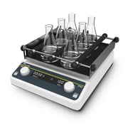 LAB FISH Digital Orbital Shaker, 40-200 RPM, Timer 1min-24hrs, 9.85x9.85 Platform, 2kg Capacity, for Lab Mixing, Culturing, Chemical & Biological Applications